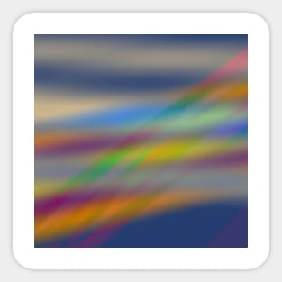 blue yellow red green abstract texture Sticker